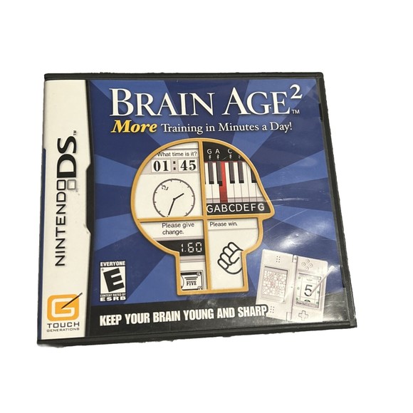 Brain Age 2: More Training in Minutes a Day! - Nintendo DS Complete w/ Inserts - Picture 1 of 4